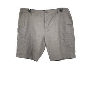 Paige Men’s Aluminum Frost Linen Blend‎ Shorts Size 40 Casual Comfort Breathable